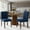 Blue-2pcs, variant on Upholstered Fabric Dining Chairs Set of 2 with Wood Legs, Modern Parsons Chairs with High Back for Kitchen, Dining Room, or Restaurant, Beige