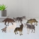 thumbnail image 4 of 7 Piezas de Juguete en Miniatura Zulema Figuras de Animales Salvajes Estatuilla de Lobo, 4 of 7