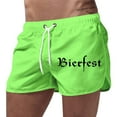 thumbnail image 4 of Razzly Men's Swim Board Shorts Beach Shorts With Sports Print Casual 3 Inch Trunks For Swimming Surfing Mens Board Shorts Stretch Men Swimsuits Trunks Swim Trunks Long Mens Swimsuit(Light Green,3XL), 4 of 4