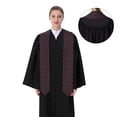 thumbnail image 4 of Logiee Animal Paw 1 Print Unisex Adult Graduation Stole Shawl 72" Long for Academic Commencements Shawl-Flattened, 4 of 7