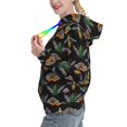 thumbnail image 2 of Daiia Wasp Cockchafer Butterfly Pattern Women's Fashion Hoodies & Sweatshirts with Kangaroo Pocket Hooded Sweatshirt with Eye-catching Drawstrings-Small, 2 of 7