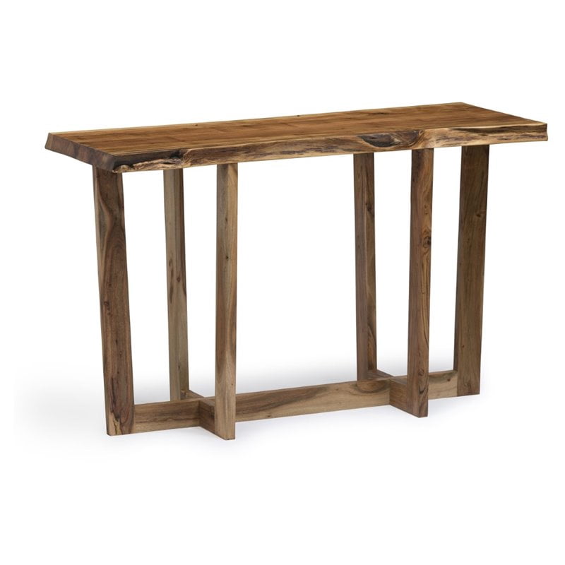 Alaterre Furniture Berkshire Natural Live Edge Wood Media Console Table