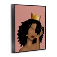 thumbnail image 3 of Stupell Industries Pink Reina Portrait Black Framed Giclee Art design by Sierra Siler, 30 x 24, 3 of 8