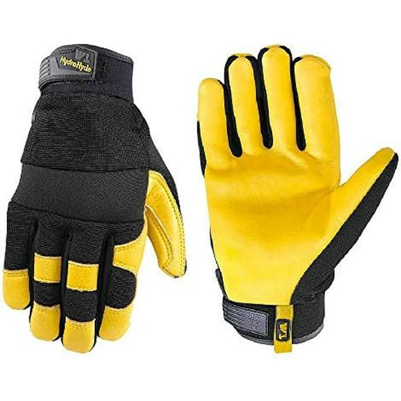 3 Pack Leather Work Gloves (hydrahyde) WelllsLamont size Large