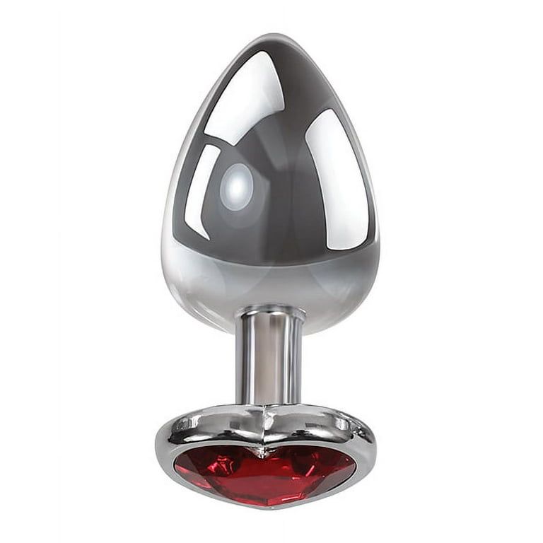 Adam & Eve Small Heart Gem Anal Plug, Red - Walmart.com