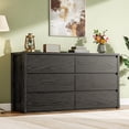 thumbnail image 4 of Commode à 6 Tiroirs pour Chambre, Grand Commode en Bois Sans Poignées, Grande Armoire de Rangement Moderne pour Salon, Couloir Entrée, 4 of 7