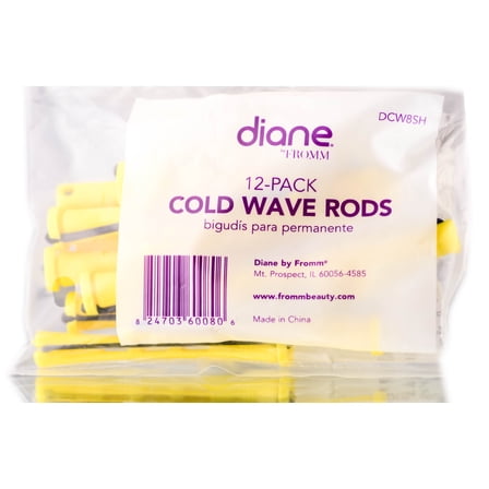Diane Yellow 3/16" Cold Wave Rods - Short