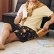 thumbnail image 5 of Fotbe Elegant Golden Blue Ornaments Pantalones Cortos de Pijama para Hombre, Ropa de Dormir, Pantalones de Pijama Cortos para Hombre-XX-Large, 5 of 6