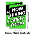 thumbnail image 2 of Now Hiring Apply Today (24" X 36") Vinyl Decal Only (Pack of 2) |Sign|Sticker|Poster, 2 of 4