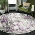 thumbnail image 2 of SAFAVIEH Skyler Langston Distressed Area Rug, Grey/Purple, 10' x 10' Round, 2 of 6