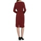 thumbnail image 3 of VESTIDO FORMAL ASIMÉTRICO DE MANGA LARGA PARA MUJER INSPIRE CHIC M Rojo Oscuro, 3 of 5