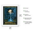 thumbnail image 2 of Vittel French Spa - Spring Water from The Vosges Mountain Ranges of France - Vintage Railroad Travel Poster by Leonetto Cappiello c.1912 - Fine Art Rolled Canvas Print 20in x 26in, 2 of 4
