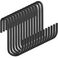 thumbnail image 1 of 60 Packs S Hooks, Black H2-3/8 Inches S Shaped Hooks Hanging Hangers Pan Pot, 1 of 5