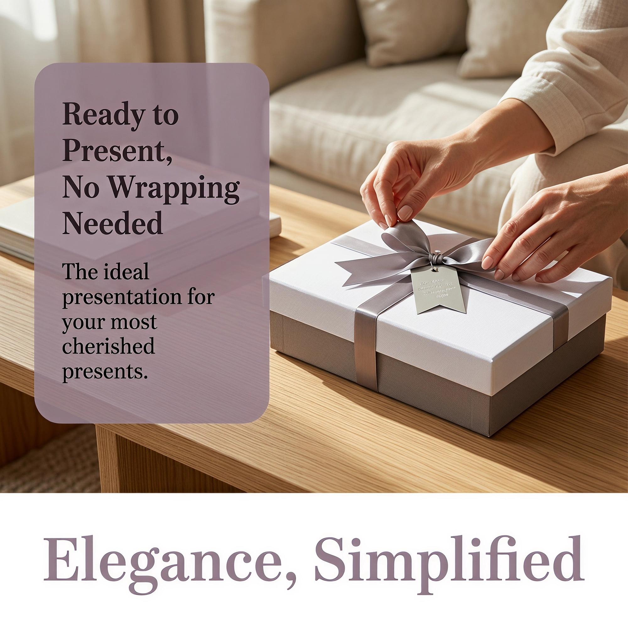 Unique Bargains Elegant Gift Box with Textured Finish White 9.1" x 6.3" x 2.4"