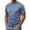Dark Blue, variant on Eltusu Short Sleeve T-Shirts for Men, Casual Crewneck Solid Color Pullover Summer Tee Black Size 2XL
