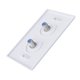 thumbnail image 3 of SatelliteSale Tornillos de placa de pared dúplex coaxial (blanco) incluidos, 3 of 5