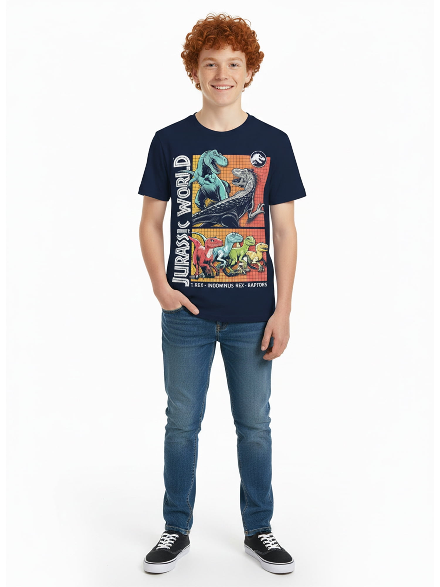 Jurassic World, Boys' & Big Boys' Battle Buds Graphic T-Shirt, Sizes 4-18