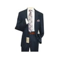 thumbnail image 2 of Men's Summer Linen Suit Apollo King Half Lined 2 Button European LN2 Navy Blue, 2 of 9