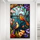 thumbnail image 1 of Cuadros Decorativos Pintura de diamante 5D DIY taladro redondo completo flores pájaros vidrieras decoración del hogar Wdftyju  embutido en tela, 1 of 7
