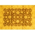 thumbnail image 1 of Ahgly Company Machine Washable Indoor Rectangle Oriental Yellow Traditional Area Rugs, 8' x 10', 1 of 4