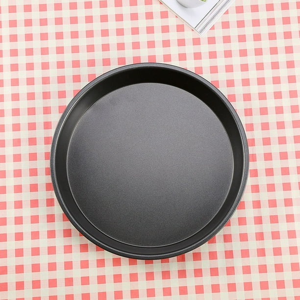 Fyydes 9 Inch Carbon Steel Nonstick Round Pizza Pan Microwave Oven Baking Dishes Pans Pie Tray
