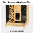 Bird Feeder with Camera, Netvue Birdfy Upgrade Smart Feeder Bamboo