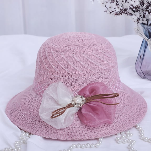 1PC Hat Pink Women Sun Hats Large Wide Brim Hat Women Sun Hat for Women Hats
