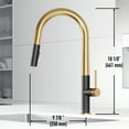 thumbnail image 6 of Vigo Vg02029 Greenwich 1.8 GPM Single Hole Pull Down Kitchen Faucet, 6 of 16
