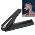 thumbnail image 4 of Folding Beard Brush, Convenient Portable Foldable Easy To Use Folding Hair Brush For Fathers For Boyfriends For Home For Travel ANGGREK FC1413, 4 of 8