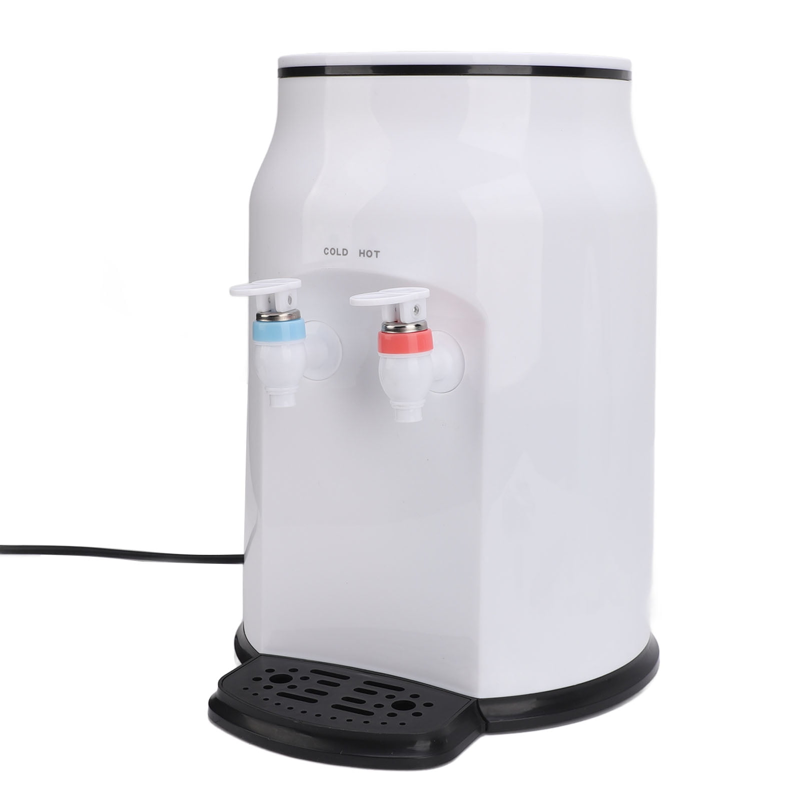 NFTIGB Hot and Cold Water Dispenser, Top Loading Countertop Water Cooler for Home Office, 14.17 x 9.84 x 9.84 inches / 36 x 25 x 25 cm, White