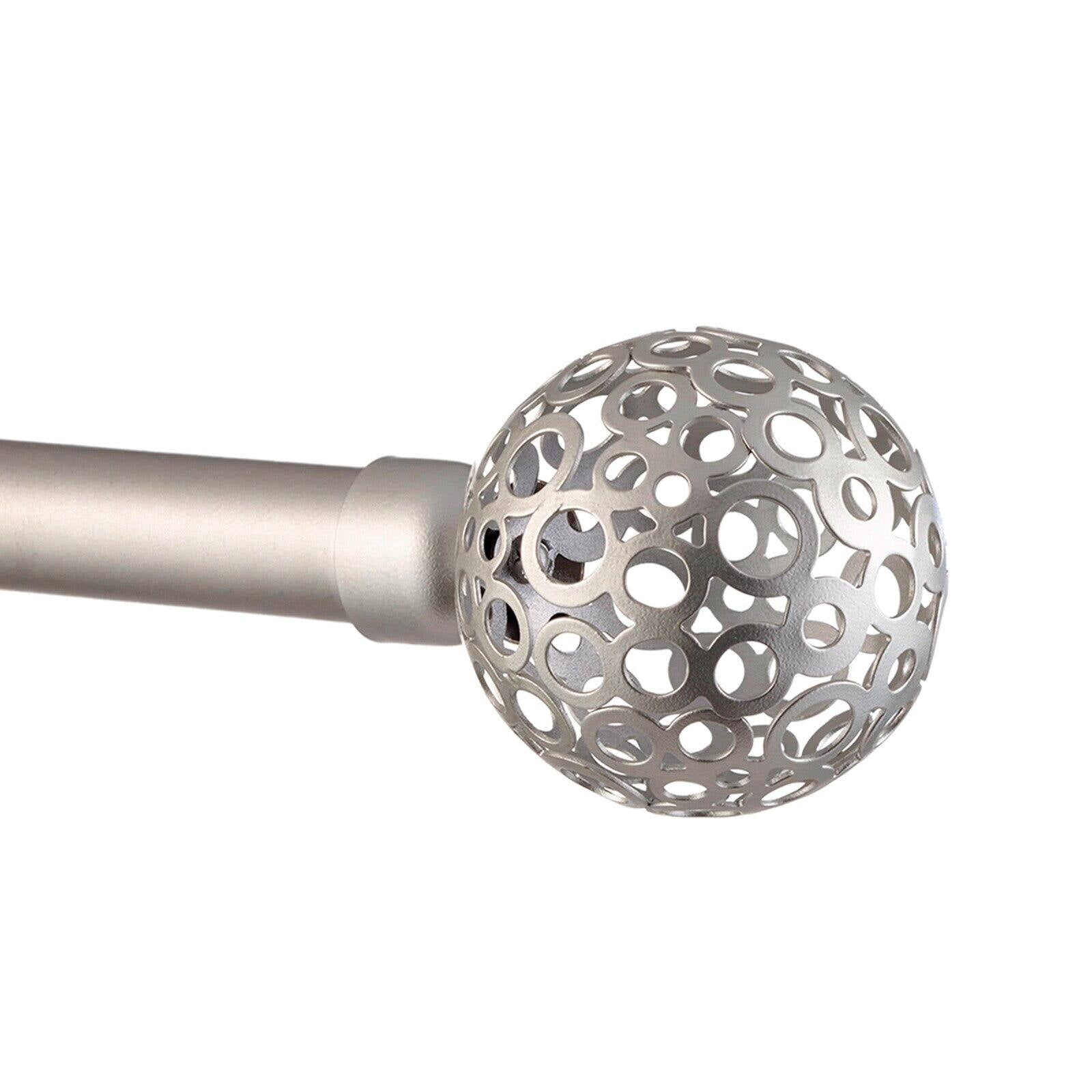 Exclusive Home Curtains 1" Globe Curtain Rod and Finial Set