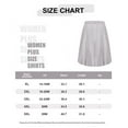 thumbnail image 3 of CASSIE LIZ Women's Plus Size 3X Solid White Plicated Detail Pleated Skirts Drawstring Stretchy Skirt 3XL 22W 24W, 3 of 3