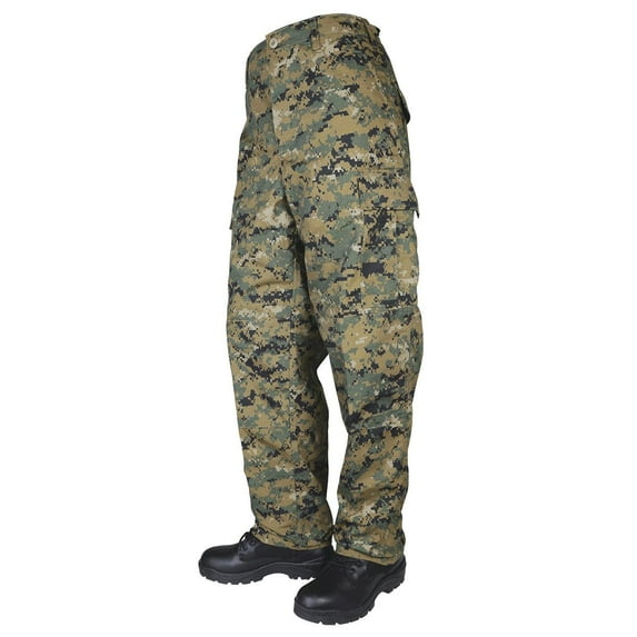 Tru-Spec 1370 Mens Tactical BDU Pants, Woodland Digital Camo