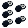 thumbnail image 2 of QccHieUs 10 Pieces Fabric Cloth Covered Buttons Shank Buttons Round DIY Supplies 20mm for Black, 2 of 9
