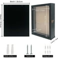 thumbnail image 6 of Black Shadow Box Frame Real Glass Window Door with Hinge 8 x 10, 6 of 7