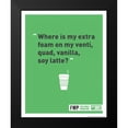 thumbnail image 2 of Brando, JJ 12x14 Black Modern Framed Museum Art Print Titled - Soy Latte, 2 of 5