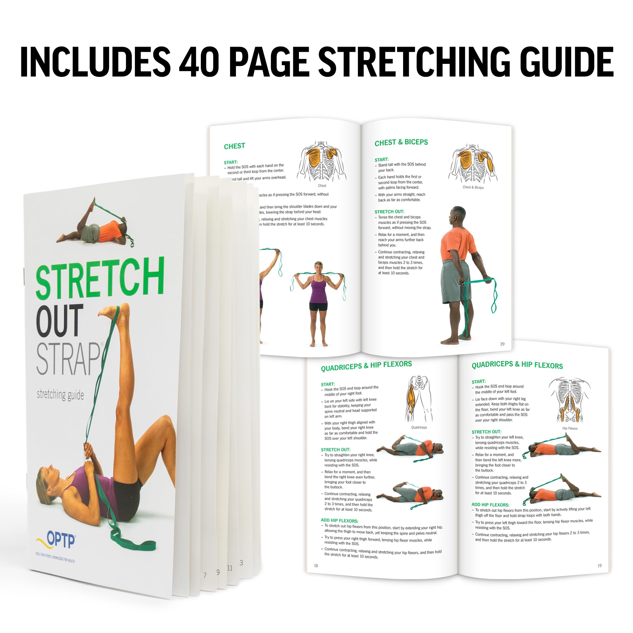 OPTP Stretch Out Strap with Exercise Book photo 6