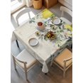 thumbnail image 6 of Summer Lemon Table Cloth, Spring Eucalyptus Leaves Botanical Vintage Waterproof Tablecloth for Square Tables, Reusable Washable Fabric Table Cover for Restaurant Kitchen Dining Tables 60"x60", 6 of 6