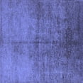thumbnail image 1 of Ahgly Company Machine Washable Indoor Square Oriental Blue Industrial Area Rugs, 6' Square, 1 of 4