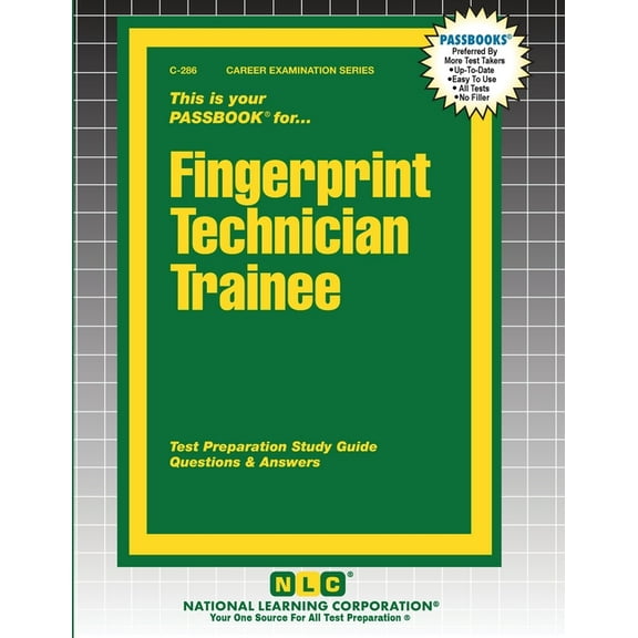 Career Examination Fingerprint Technician Trainee, Book 286, (Paperback)
