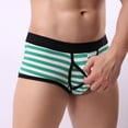 thumbnail image 4 of B91xZ Boxers sous-Vêtements pour Hommes en Coton Extensible Évacuant l'Humidité, Vert TG, 4 of 5