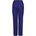 thumbnail image 6 of Minty Mint, Women's, Unisex Solid Medical Scrub Set V-Neck Top and Cargo Pants, Purple, XS, 6 of 7