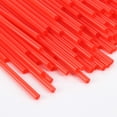 thumbnail image 3 of Pajitas Plástico Desechables Colores 6*190 Mm Hechas A Mano Creativas Boca Plana Tubo Recto Pajitas Un Color (100 Piezas/paquete) (rojo) (rojo), 3 of 9