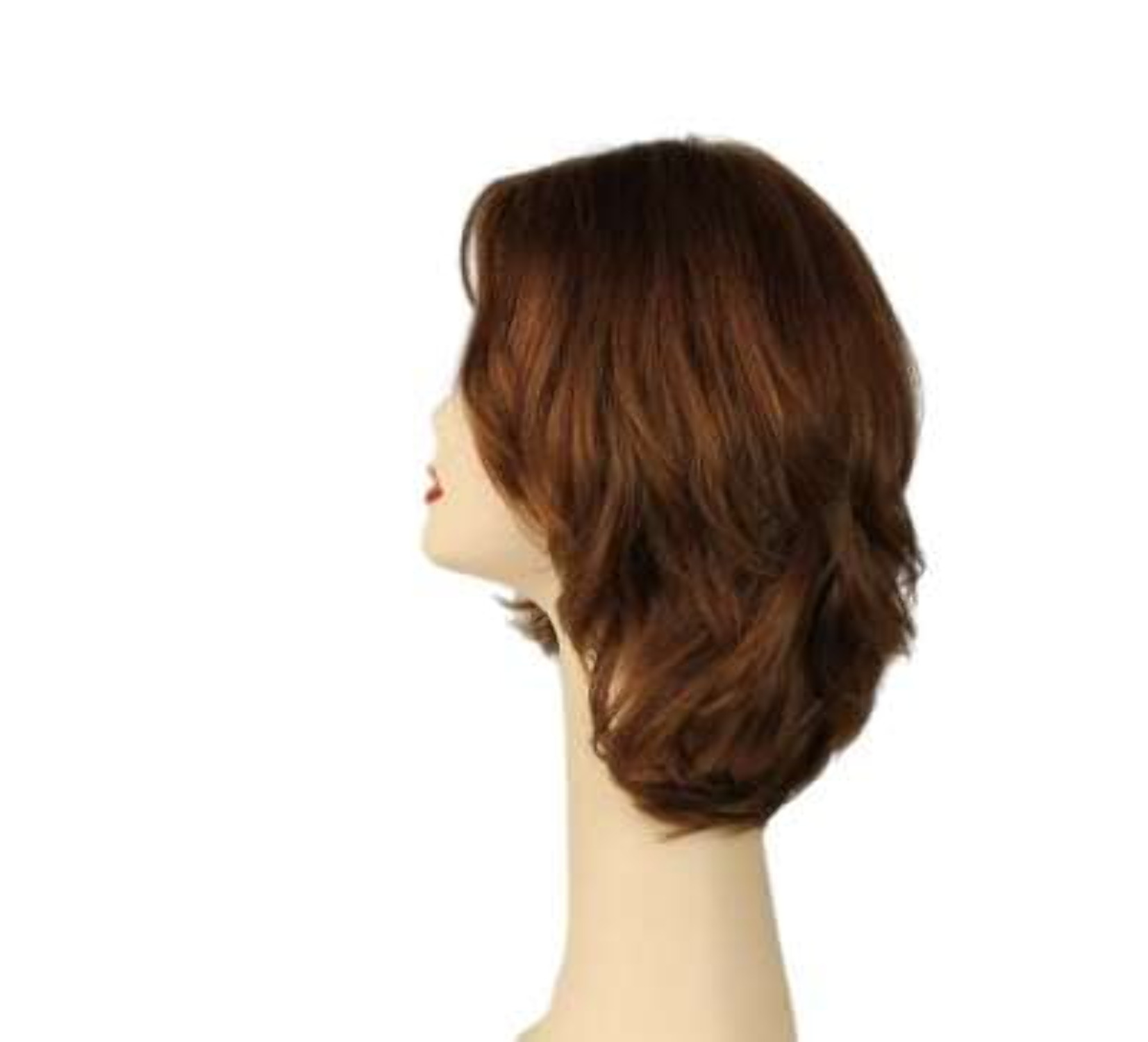 European Human Hair Freeda Wig Regina Red Multi-Directional Skin Top Size X-L