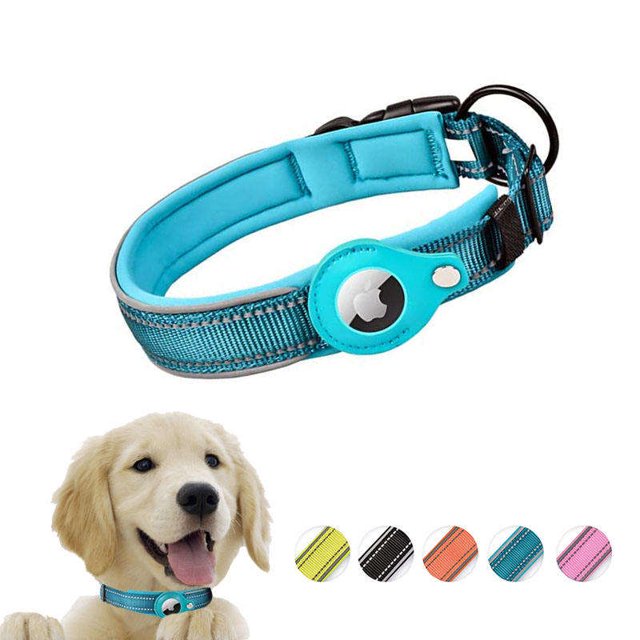 venta al por mayor personalizado gps tracker nylon apple air tag entrenamiento collares tácticos para mascotas para perros Sincero Hogar