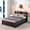 Espresso, variant on Noble House Katen Twin Bed with Extra Trundle and Bookcase Storage, Pine Wood Platform Bed with Bookshelf, Espresso