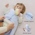 thumbnail image 4 of Mosebears Sleep Sack Baby Winter Wearable Blanket with 2-Way Zipper,2.5 TOG Cotton Sleep Sack Unisex (6-12Months), 4 of 9