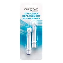 Interplak Opticlean Replacement Remover Brush Heads Rbg3 - 2 Ea