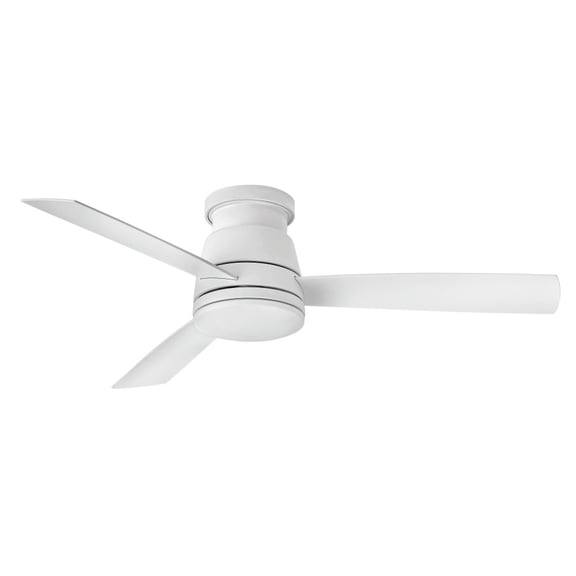 902752FMW-LWD Hinkley Lighting Trey - 52 Inch 3 Blade Ceiling Fan with Light Kit-Matte White Finish