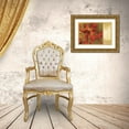 thumbnail image 3 of Jensen, Asia 32x23 Gold Ornate Wood Framed with Double Matting Museum Art Print Titled - Crimson Garden, 3 of 4